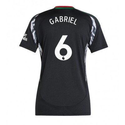 Dres Arsenal Gabriel Magalhaes #6 Gostujuci za Žensko 2024-25 Kratak Rukav Dres Arsenal Gabriel Magalhaes #6 Gostujuci za Žensko 2024-25 Kratak Rukav